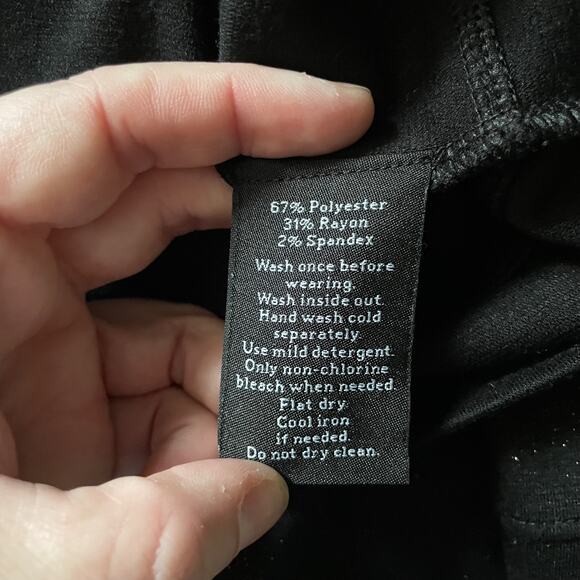 Rock & Republic Black & Gold Sparkle Seamed Pencil Skirt - Size Small - Mini - Picture 5 of 7